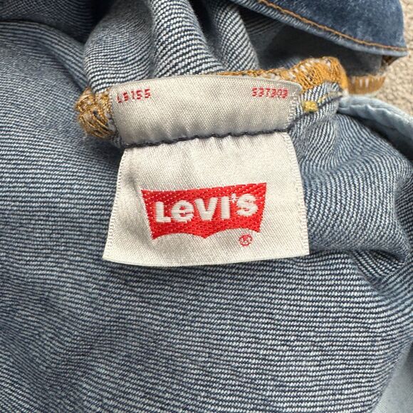 Levi's 501 T High Rise Tapered Button Fly Ankle Denim Jeans Womens Plus 20W Blue - Picture 7 of 16